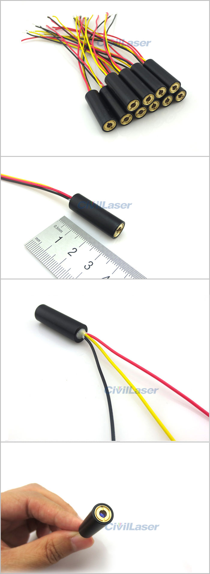 980nm 5mw-500mw Infrared Laser Module Dot Focus adjustable Φ10mmx30mm